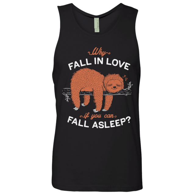 T-Shirts Black / S Fall Asleep Men's Premium Tank Top