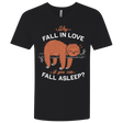 T-Shirts Black / X-Small Fall Asleep Men's Premium V-Neck