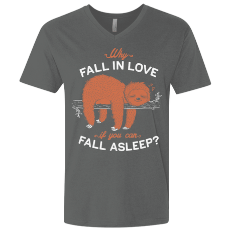 T-Shirts Heavy Metal / X-Small Fall Asleep Men's Premium V-Neck