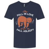 T-Shirts Midnight Navy / X-Small Fall Asleep Men's Premium V-Neck