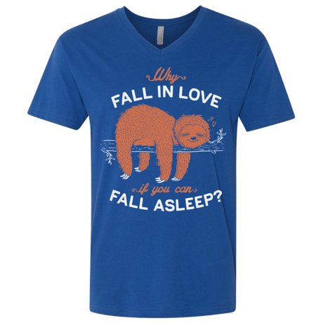 T-Shirts Royal / X-Small Fall Asleep Men's Premium V-Neck