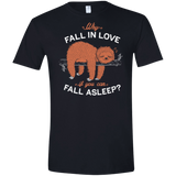 T-Shirts Black / X-Small Fall Asleep Men's Semi-Fitted Softstyle
