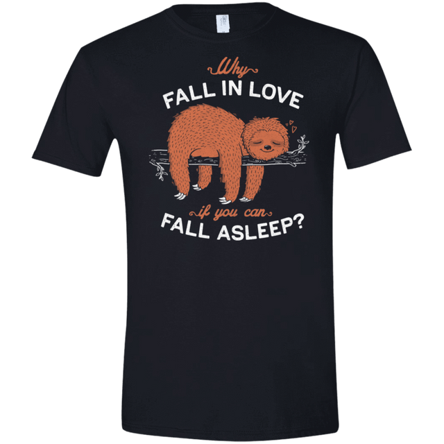 T-Shirts Black / X-Small Fall Asleep Men's Semi-Fitted Softstyle