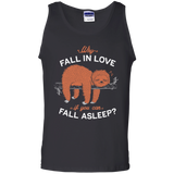 T-Shirts Black / S Fall Asleep Men's Tank Top
