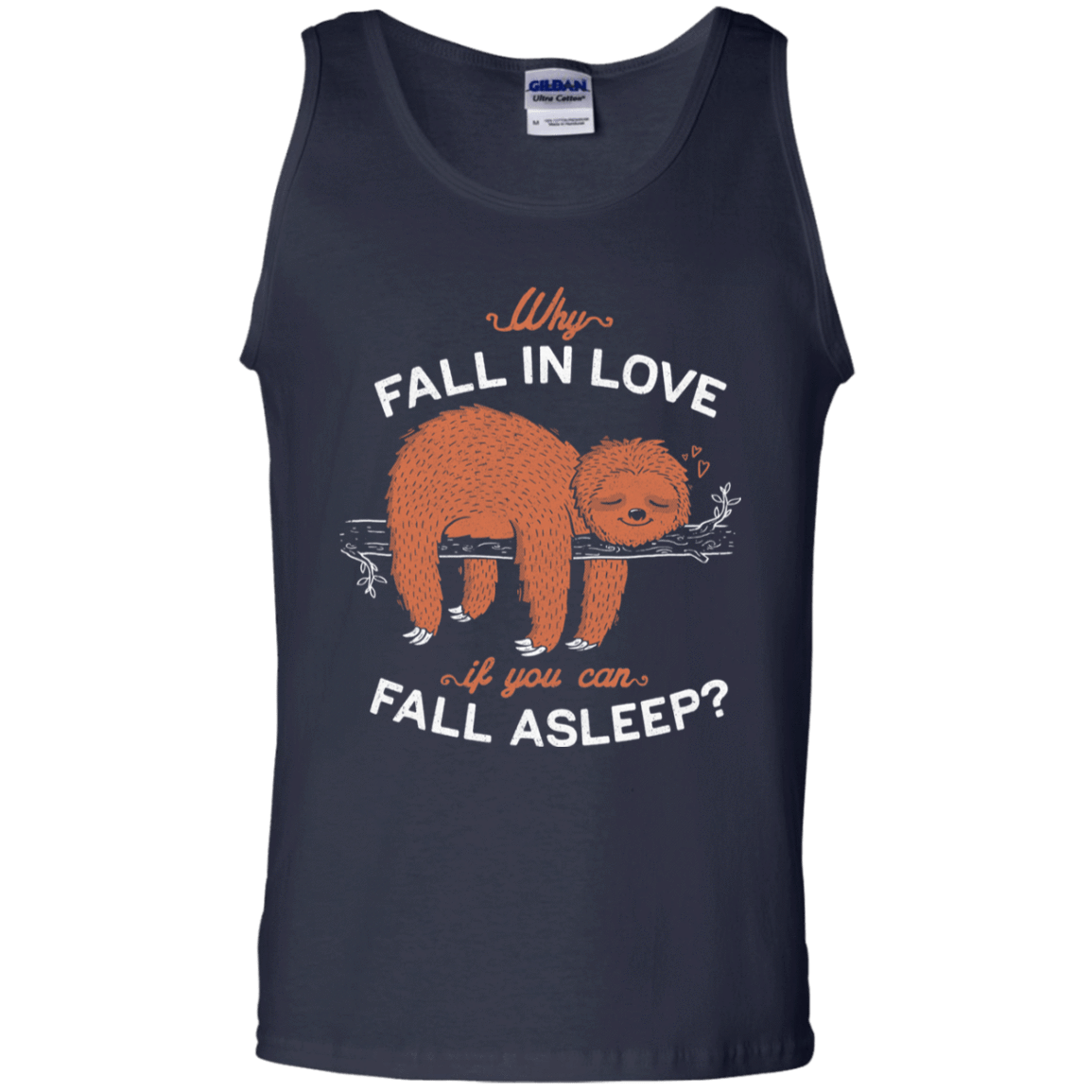 T-Shirts Navy / S Fall Asleep Men's Tank Top