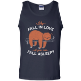 T-Shirts Navy / S Fall Asleep Men's Tank Top