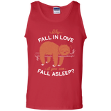 T-Shirts Red / S Fall Asleep Men's Tank Top