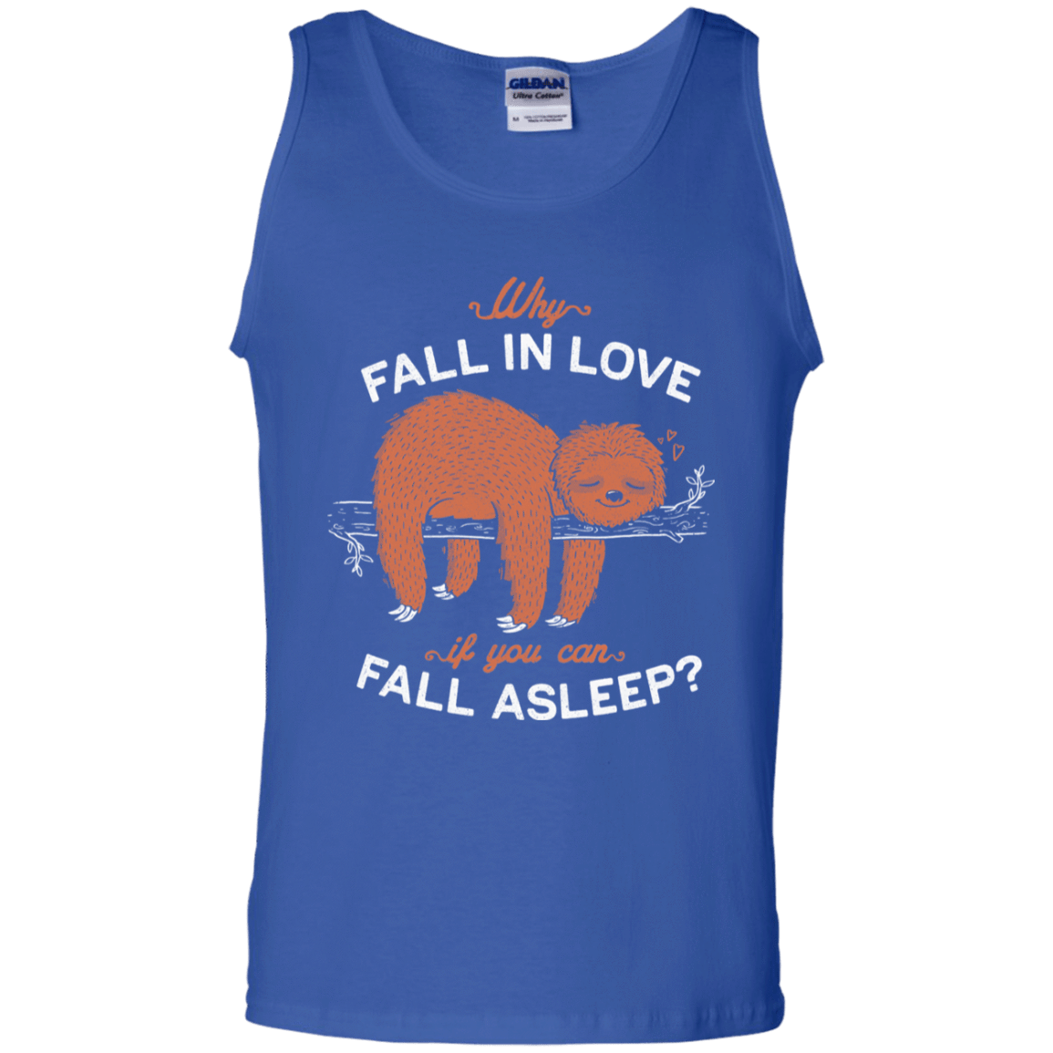T-Shirts Royal / S Fall Asleep Men's Tank Top