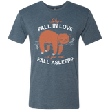 T-Shirts Indigo / S Fall Asleep Men's Triblend T-Shirt