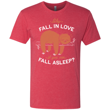 T-Shirts Vintage Red / S Fall Asleep Men's Triblend T-Shirt