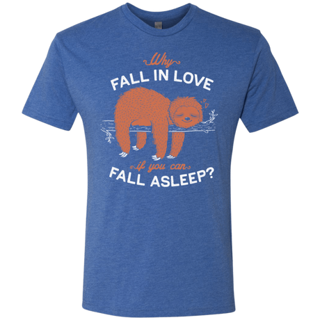 T-Shirts Vintage Royal / S Fall Asleep Men's Triblend T-Shirt