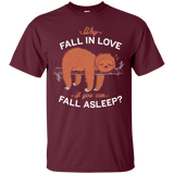 T-Shirts Maroon / S Fall Asleep T-Shirt