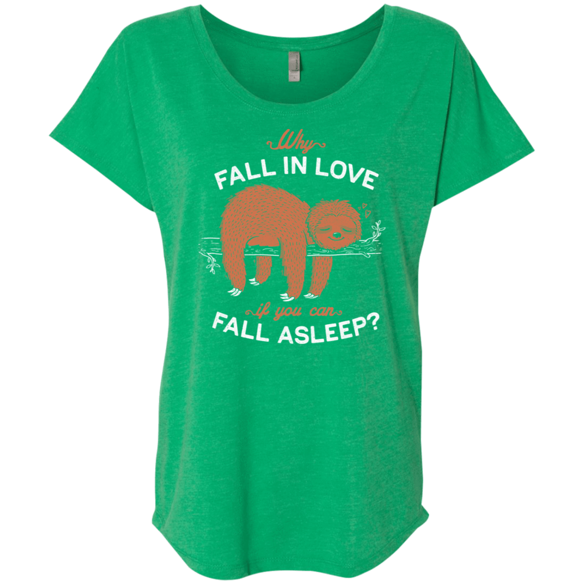 T-Shirts Envy / X-Small Fall Asleep Triblend Dolman Sleeve
