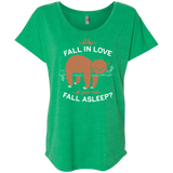 T-Shirts Envy / X-Small Fall Asleep Triblend Dolman Sleeve