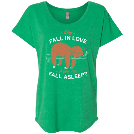 T-Shirts Envy / X-Small Fall Asleep Triblend Dolman Sleeve