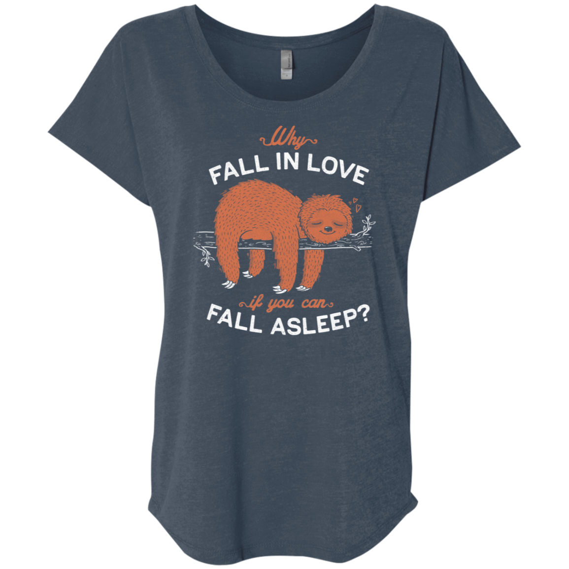 T-Shirts Indigo / X-Small Fall Asleep Triblend Dolman Sleeve
