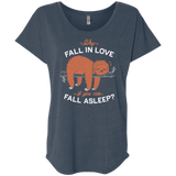 T-Shirts Indigo / X-Small Fall Asleep Triblend Dolman Sleeve