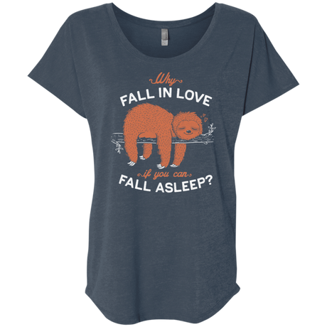 T-Shirts Indigo / X-Small Fall Asleep Triblend Dolman Sleeve