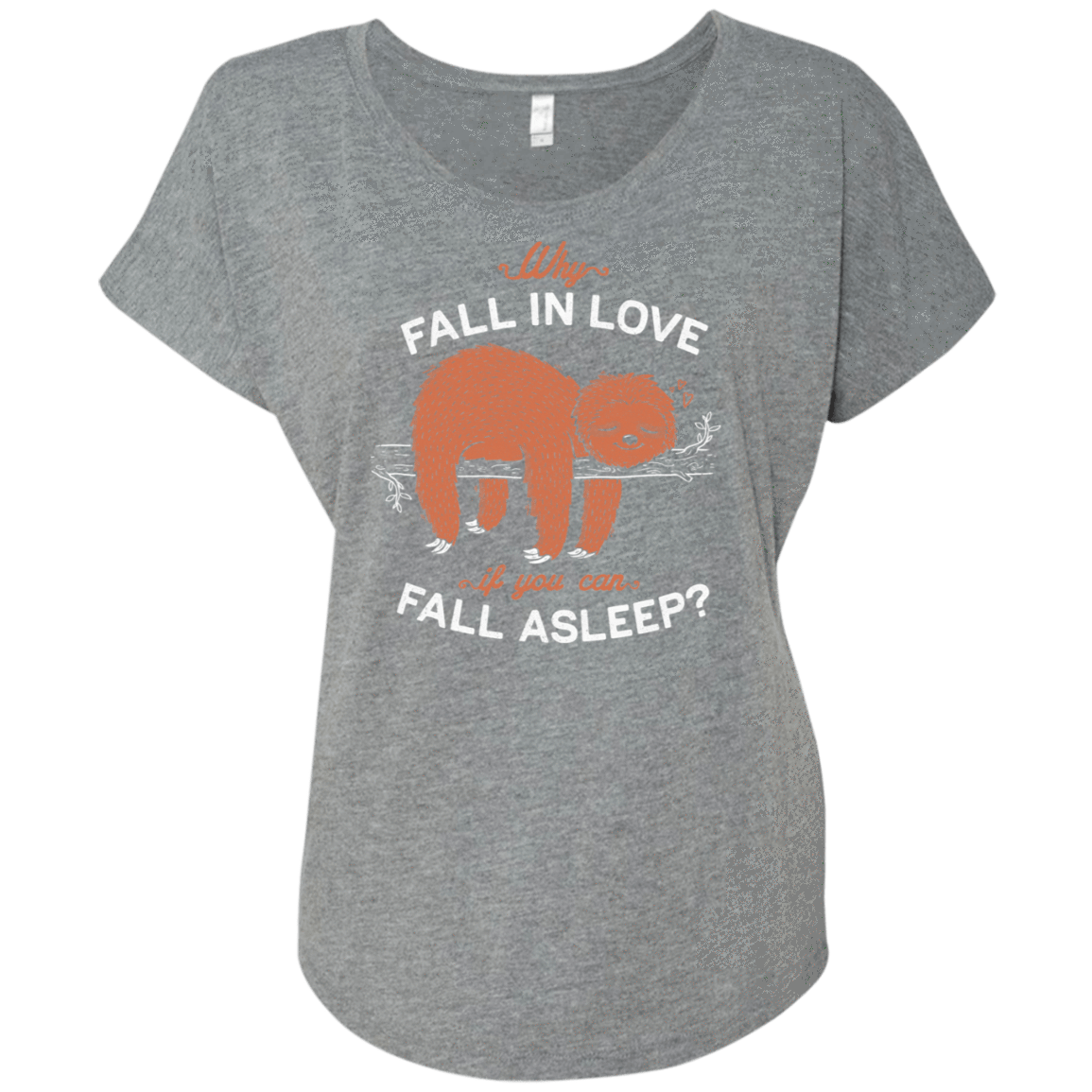 T-Shirts Premium Heather / X-Small Fall Asleep Triblend Dolman Sleeve