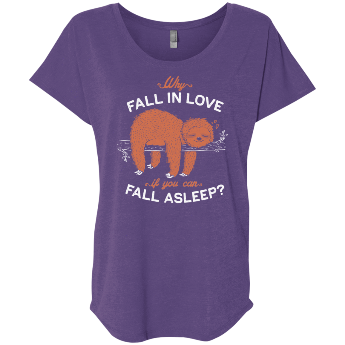 T-Shirts Purple Rush / X-Small Fall Asleep Triblend Dolman Sleeve