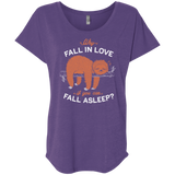 T-Shirts Purple Rush / X-Small Fall Asleep Triblend Dolman Sleeve