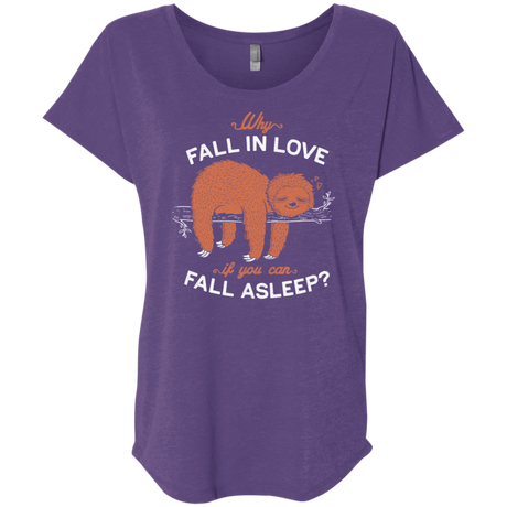 T-Shirts Purple Rush / X-Small Fall Asleep Triblend Dolman Sleeve