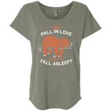 T-Shirts Venetian Grey / X-Small Fall Asleep Triblend Dolman Sleeve
