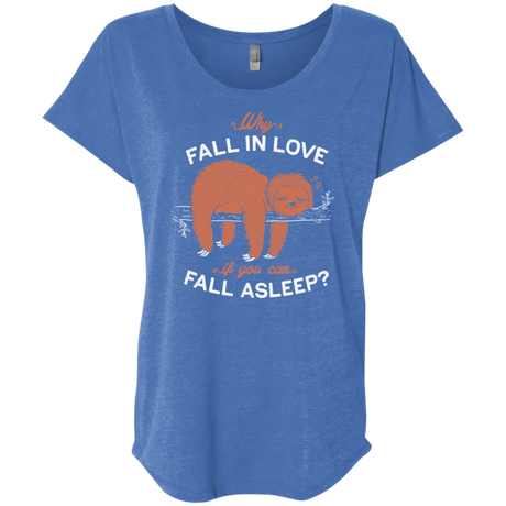 T-Shirts Vintage Royal / X-Small Fall Asleep Triblend Dolman Sleeve