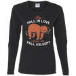 T-Shirts Black / S Fall Asleep Women's Long Sleeve T-Shirt