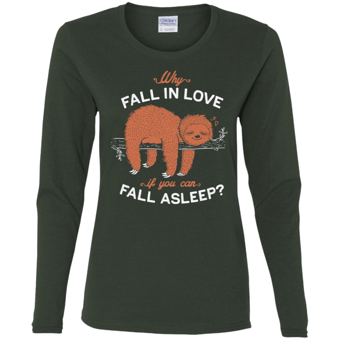 T-Shirts Forest / S Fall Asleep Women's Long Sleeve T-Shirt