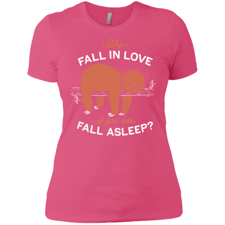 T-Shirts Hot Pink / X-Small Fall Asleep Women's Premium T-Shirt