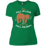 T-Shirts Kelly Green / X-Small Fall Asleep Women's Premium T-Shirt