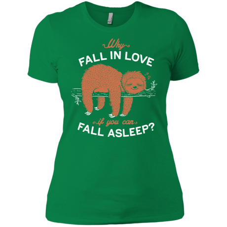 T-Shirts Kelly Green / X-Small Fall Asleep Women's Premium T-Shirt