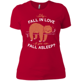 T-Shirts Red / X-Small Fall Asleep Women's Premium T-Shirt