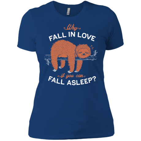 T-Shirts Royal / X-Small Fall Asleep Women's Premium T-Shirt