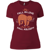 T-Shirts Scarlet / S Fall Asleep Women's Premium T-Shirt