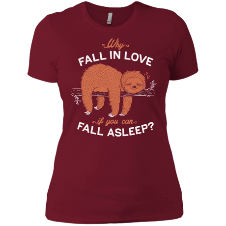 T-Shirts Scarlet / S Fall Asleep Women's Premium T-Shirt