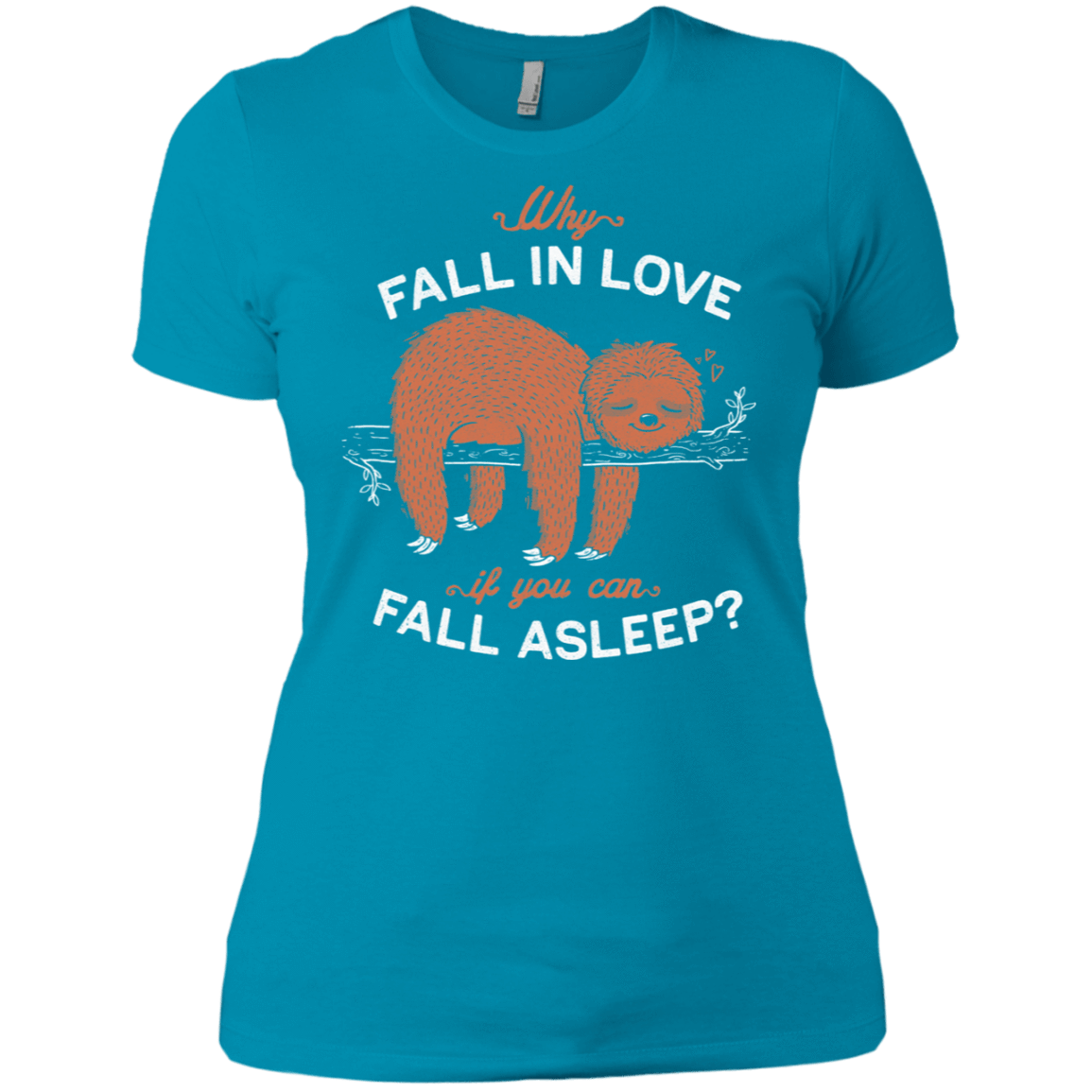 T-Shirts Turquoise / X-Small Fall Asleep Women's Premium T-Shirt
