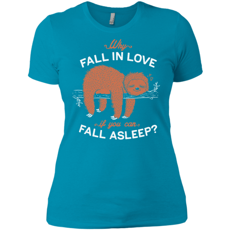 T-Shirts Turquoise / X-Small Fall Asleep Women's Premium T-Shirt