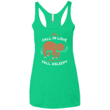 T-Shirts Envy / X-Small Fall Asleep Women's Triblend Racerback Tank