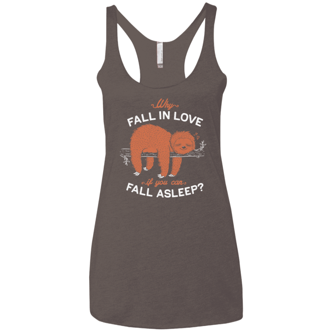 T-Shirts Macchiato / X-Small Fall Asleep Women's Triblend Racerback Tank