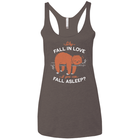 T-Shirts Macchiato / X-Small Fall Asleep Women's Triblend Racerback Tank