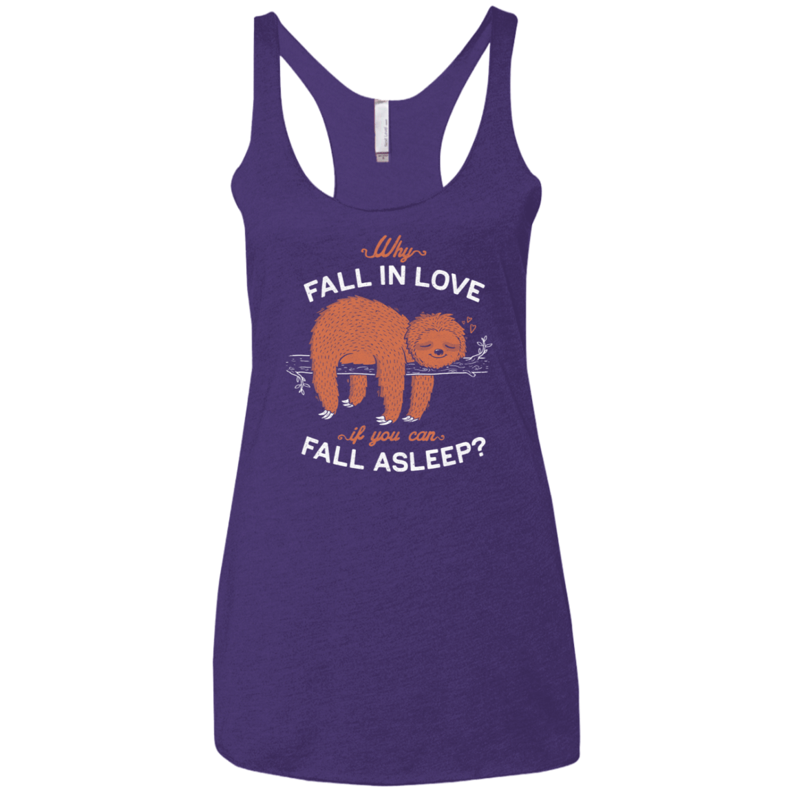 T-Shirts Purple Rush / X-Small Fall Asleep Women's Triblend Racerback Tank