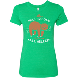 T-Shirts Envy / S Fall Asleep Women's Triblend T-Shirt