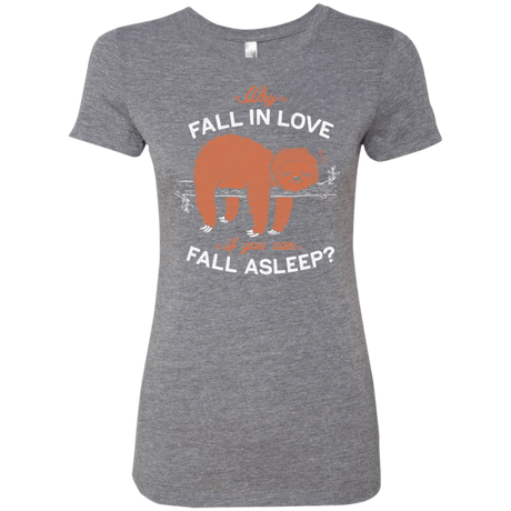 T-Shirts Premium Heather / S Fall Asleep Women's Triblend T-Shirt