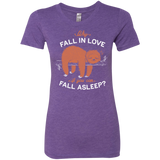 T-Shirts Purple Rush / S Fall Asleep Women's Triblend T-Shirt