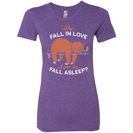 T-Shirts Purple Rush / S Fall Asleep Women's Triblend T-Shirt