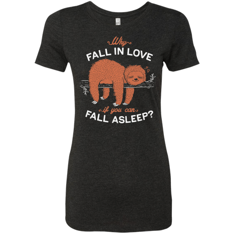 T-Shirts Vintage Black / S Fall Asleep Women's Triblend T-Shirt