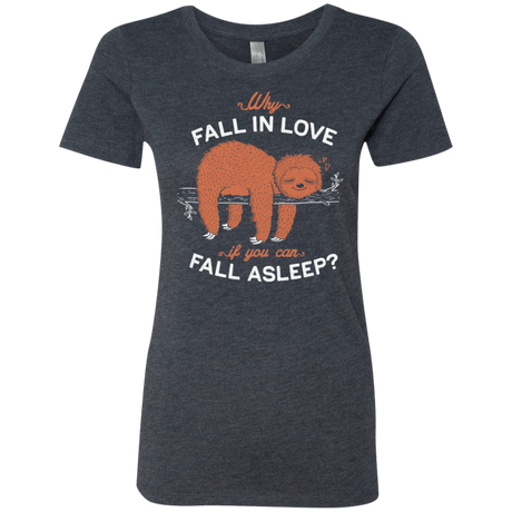 T-Shirts Vintage Navy / S Fall Asleep Women's Triblend T-Shirt