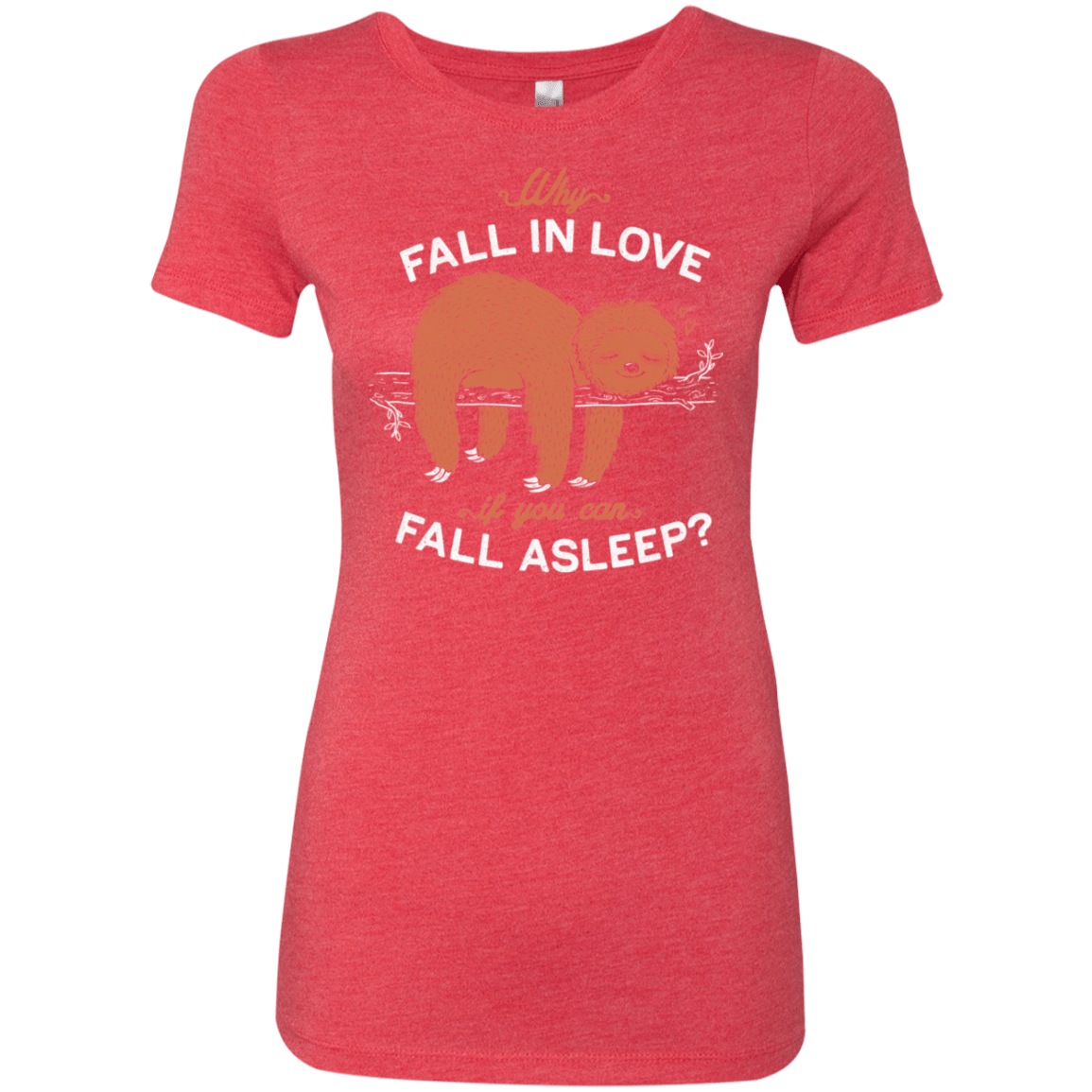 T-Shirts Vintage Red / S Fall Asleep Women's Triblend T-Shirt